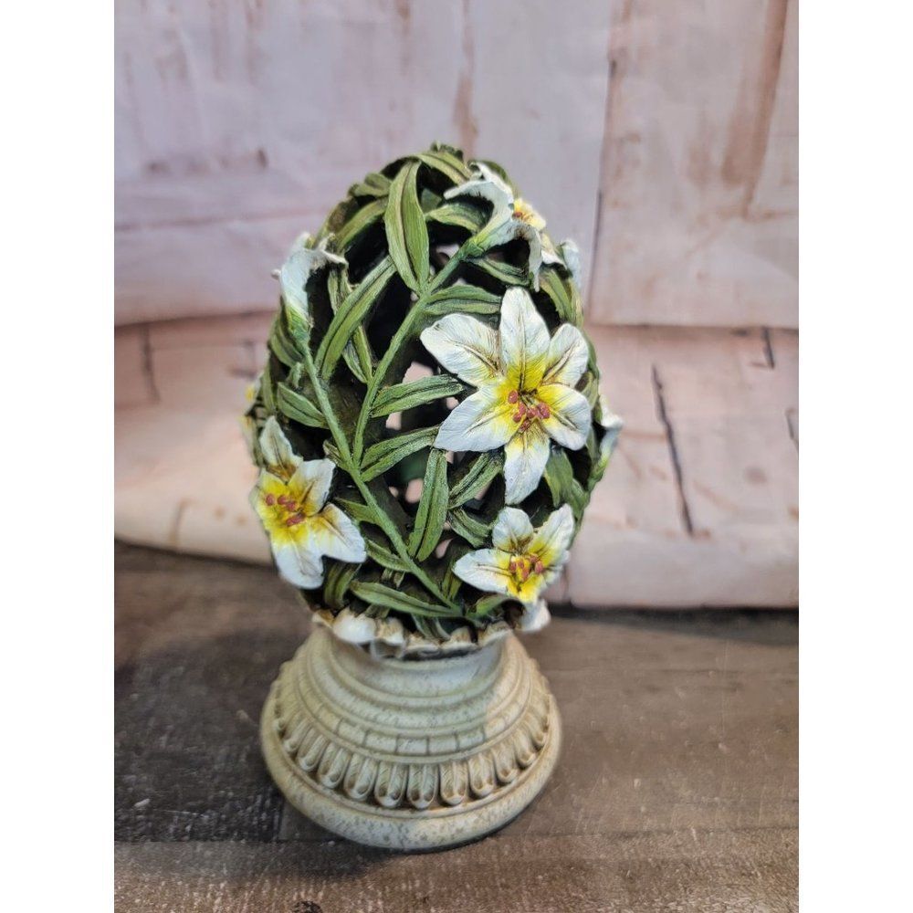 Easter egg floral flower Decor figure‎ lily Vine